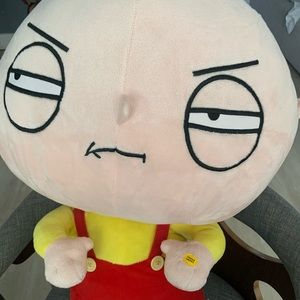 Talking Family Guy Stewie plush XL 26” tall ( 12 phrases)